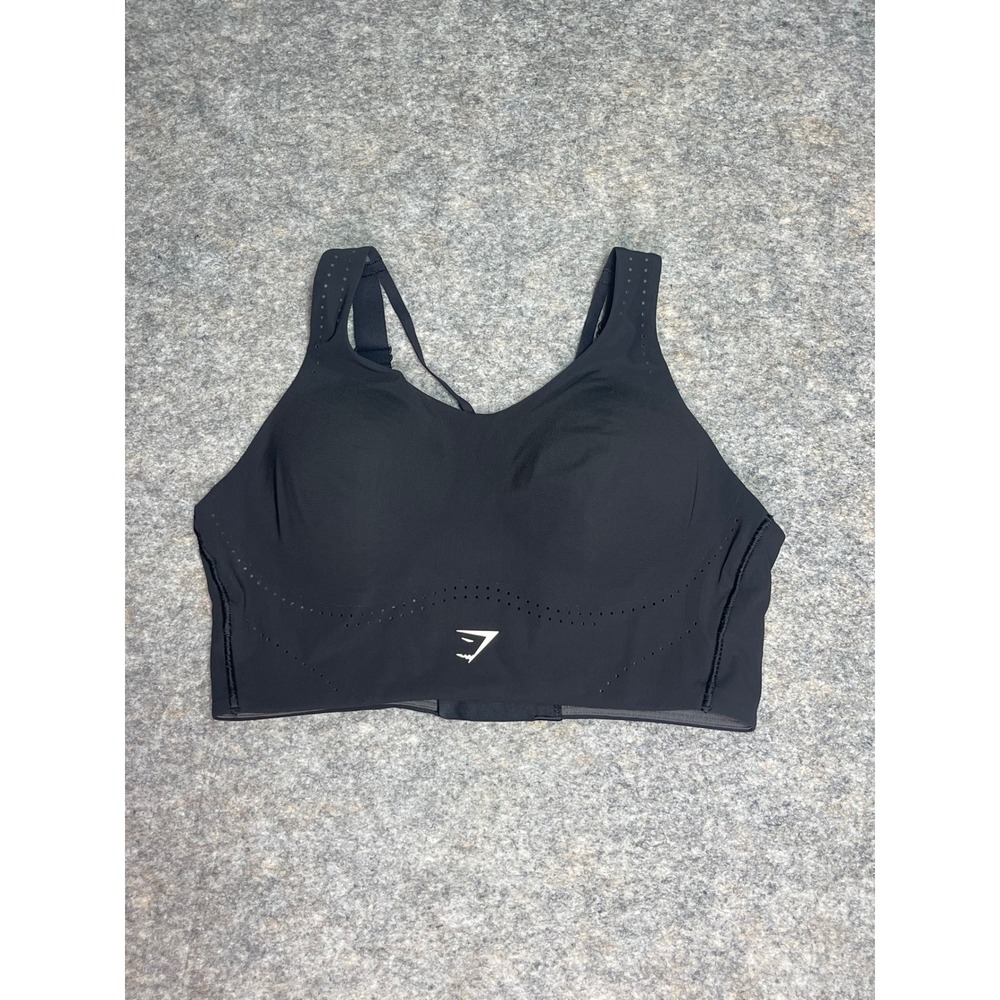 Gymshark Black Light‎ Support Sports Bra Criss Cross Back Activewear small